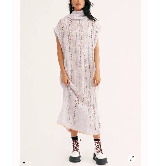 NWT Free People Pirouette Maxi Alpaca Blend Sweater Dress - Picture 1 of 3